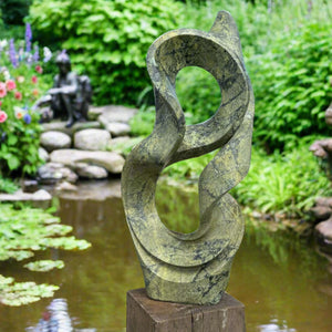 Abstract garden sculpture
