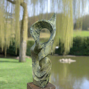 Shona abstract garden sculpture