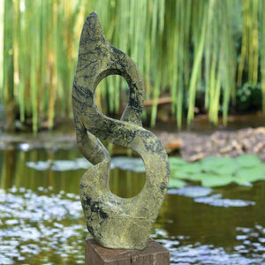 Contemporary abstract garden sculpture