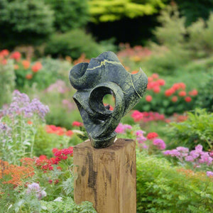 Serpentine garden sculpture
