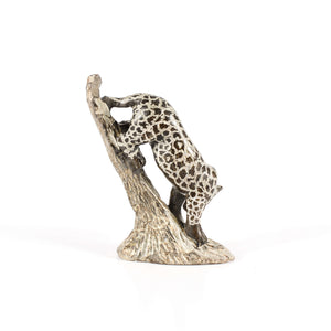 Stalking Leopard Hand Carved